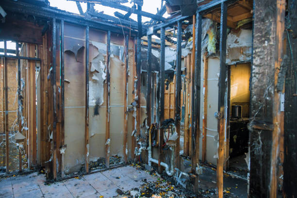 Professional Fire Damage Repair technician working in Carversville, PA
